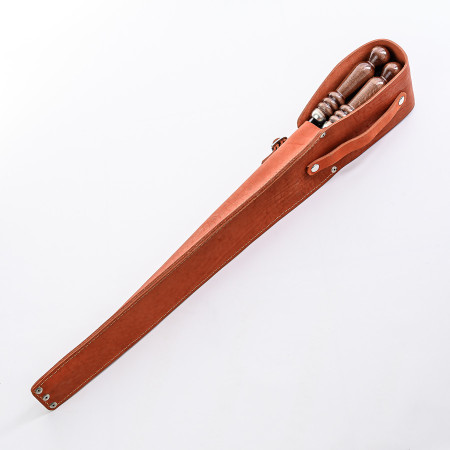A set of skewers 670*12*3 mm in an orange leather case в Черкесске