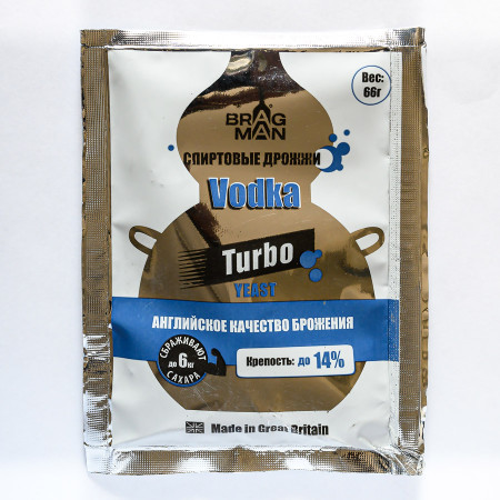 Turbo yeast alcohol BragMan "Vodka TURBO" (66 gr) в Черкесске