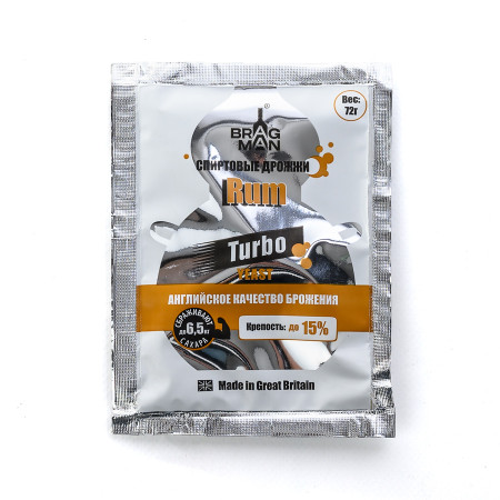 Turbo yeast alcohol BragMan "RUM TURBO" (72 gr) в Черкесске