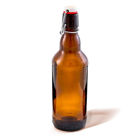 Бутылка темная стеклянная с бугельной пробкой 0,5 литра в Черкесске